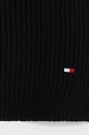 Tommy Hilfiger szalik z domieszką kaszmiru AM0AM11480 czarny AW23