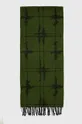Sisley szalik z domieszką wełny zielony