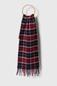 Шерстяной шарф Barbour тонкий красный USC0001