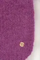 Granadilla sciarpacon aggiunta di lana violetto