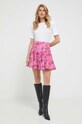Bavlněná sukně Custommade 999376930 růžová AW23