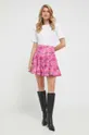 Custommade spódnica bawełniana różowy