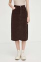 Manšestrová sukně Levi's A4711.0003 hnědá AW23