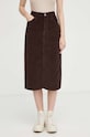 Manšestrová sukně Levi's A4711.0003 hnědá AW23