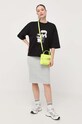 Karl Lagerfeld spódnica 235W1204 szary AW23