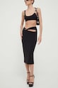Patrizia Pepe spódnica z elastanem czarny 8G0357.A6F5