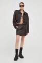 Usnjeno krilo Gestuz 10908203 rjava AW23