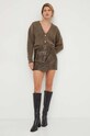 Herskind fusta de piele 4967960 maro AW23