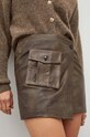 Herskind fusta de piele maro 4967960