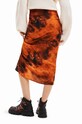 Suknja Desigual 23WWFW07 WOMAN WOVEN SKIRT LONG 23WWFW07 narančasta AW23
