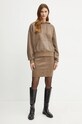 Sukňa Guess W2BD47.KAUJ2 hnedá AW24