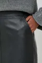 čierna Kožená sukňa Luisa Spagnoli