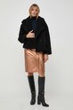 BOSS bőr szoknya 50498243 barna AW23