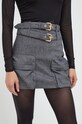Pinko spódnica z domieszką wełny 102364.A07P szary AW23