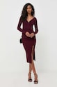 Pinko szoknya 101844.A15S burgundia AW23