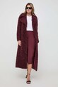 Patrizia Pepe spódnica z domieszką wełny 2G0946.A1PH bordowy AW23