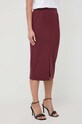Patrizia Pepe spódnica z domieszką wełny bordowy 2G0946.A1PH