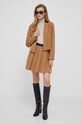 Φούστα DKNY P3GN7U37 καφέ AW23