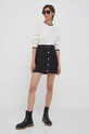 Barbour spódnica bawełniana Holwick LSK0078 czarny AW23