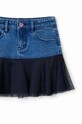 Джинсовая юбка Desigual голубой 23WGFD05