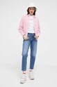 Tommy Jeans jeansy MOM JEAN granatowy DW0DW16017