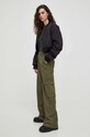 Levi's pantaloni de bumbac BAGGY CARGO drept verde A6077.0004