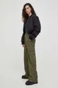 πράσινο Βαμβακερό παντελόνι Levi's BAGGY CARGO Γυναικεία
