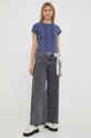 Rifle Levi's SILVERTAB LOW BAGGY CROP čierna