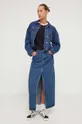 Jeans jakna Abercrombie & Fitch mornarsko modra