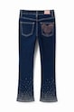 Dziewczynka Desigual jeansy dziecięce 23WGDD03 niebieski