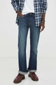 Levi's jeansy 527 SLIM BOOT CUT granatowy