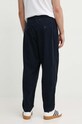 Odzież Universal Works spodnie sztruksowe PLEATED TRACK PANT 29519 granatowy