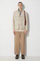 Universal Works cotton trousers Pleated Track Pant 29523 beige AW23