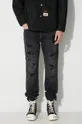 czarny Evisu jeansy Camuflage Brushstroke Daicock