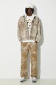 Rifle AAPE Denim Jeans AJNA608 béžová SS24