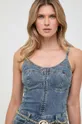 Guess jumpsuit di jeans W3BD64.D55M0 blu