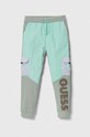 Detské tepláky Guess potlač zelená L3YQ13.K82T0.9BYX