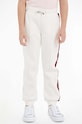 Tommy Hilfiger spodnie dresowe dziecięce dzianina biały KB0KB08404.74.122.9BYX