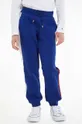 granatowy Tommy Hilfiger spodnie dresowe dziecięce Chłopięcy