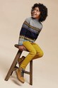 Mayoral pantaloni copii slim fit panza galben 517.5D.Mini.9BYX