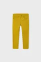 Mayoral spodnie dziecięce slim fit żółty
