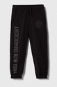 Detské tepláky Abercrombie & Fitch pletenina čierna KI234.3012