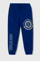 niebieski Abercrombie & Fitch spodnie dresowe dziecięce Chłopięcy