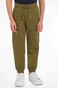 Tommy Hilfiger spodnie dresowe dziecięce dzianina zielony KB0KB08476.128.176.9BYX