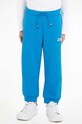 Tommy Hilfiger spodnie dresowe dziecięce dzianina niebieski KB0KB08650.74.122.9BYX