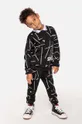 μαύρο Παιδικό βαμβακερό παντελόνι Coccodrillo Για αγόρια