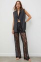 Bruuns Bazaar spodnie dzianina czarny BBW3573