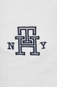 Βαμβακερό παντελόνι Tommy Hilfiger λευκό WW0WW40083