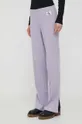 fioletowy Calvin Klein Jeans spodnie dresowe