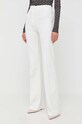 Pinko pantaloni tricotaj alb 100054.A15M